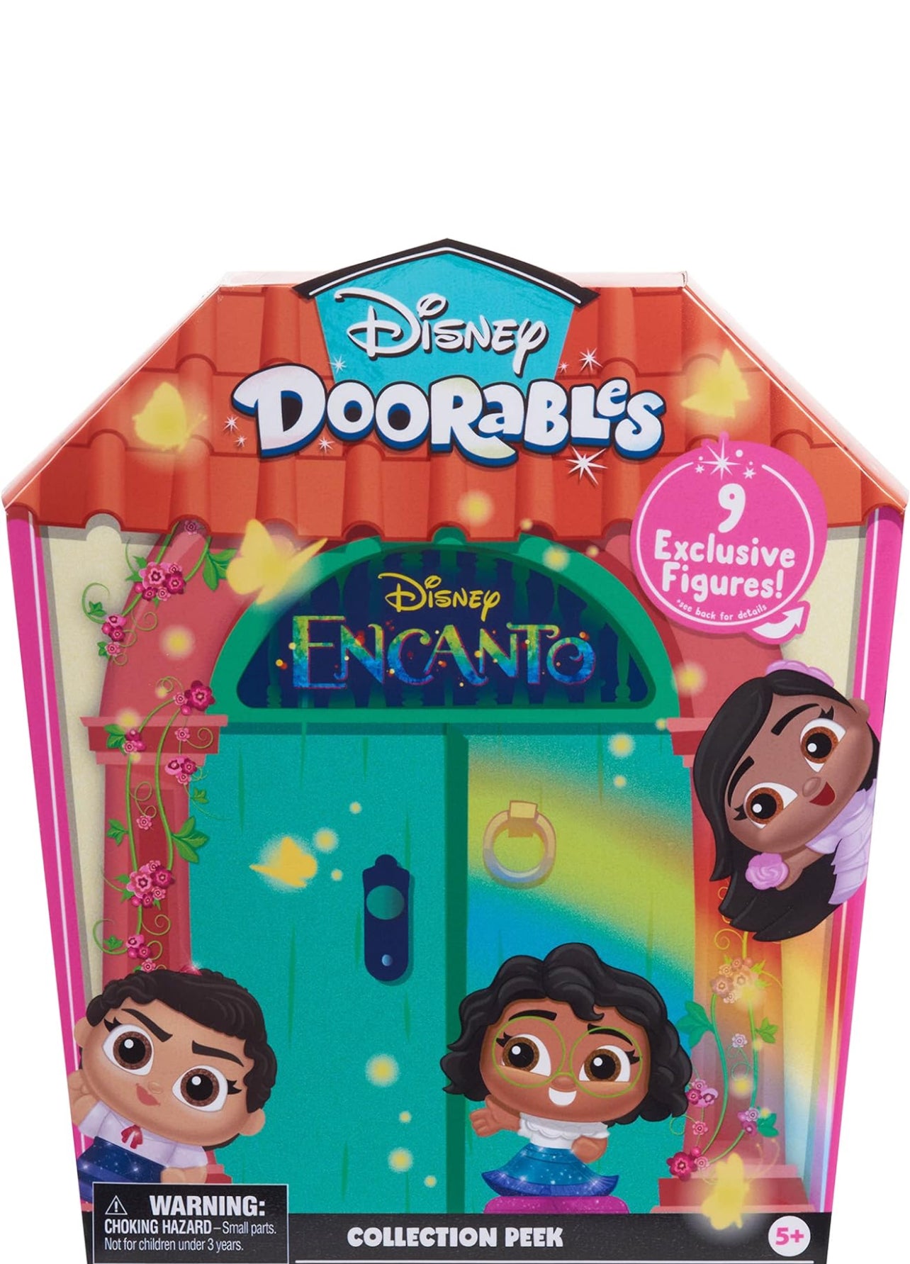 Doorables Encanto Collection Peek, 9 Collectible Figurines in a Casa Madrigal-Themed